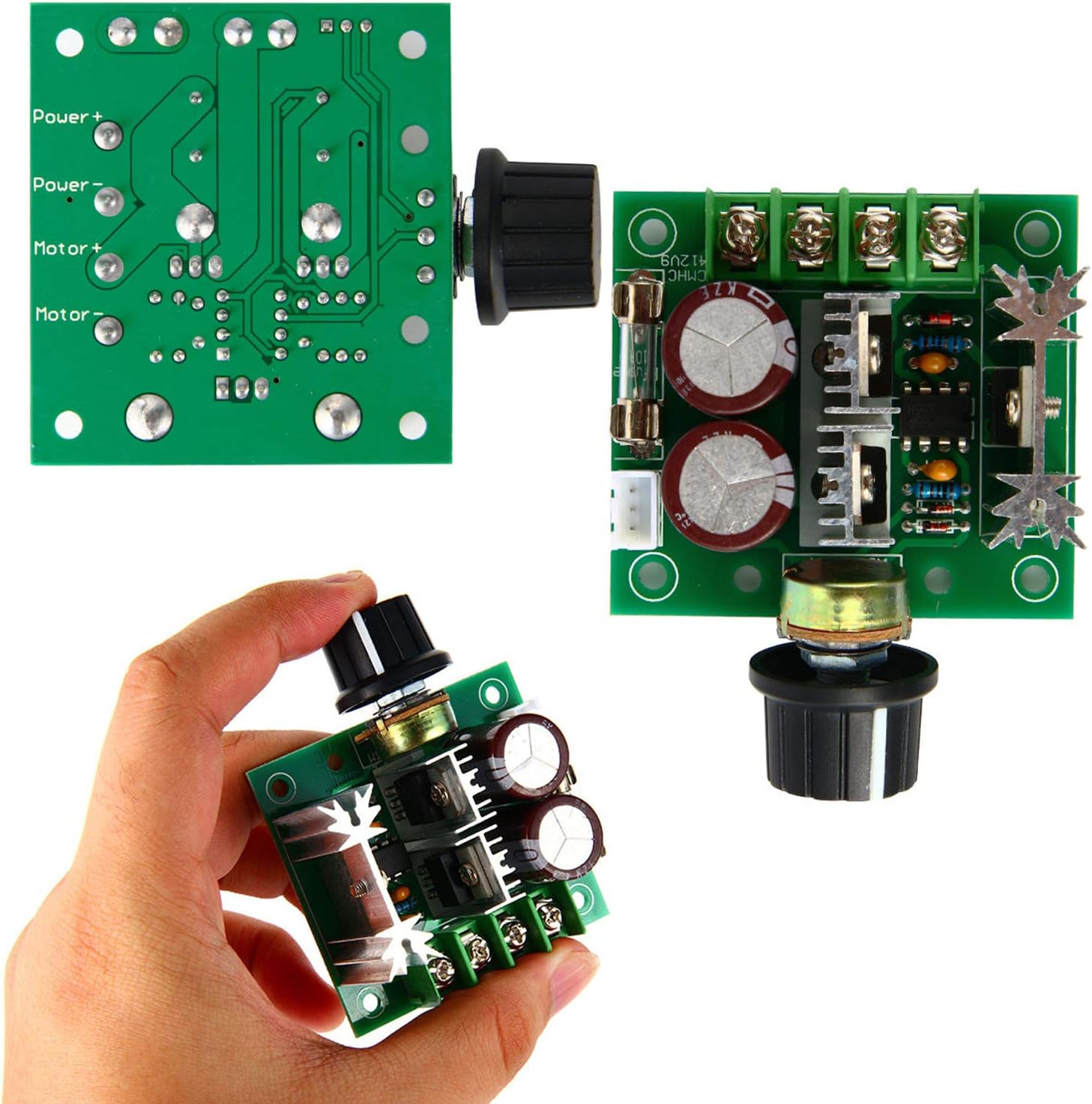 Greartisan 12V-40V 10A DC Motor Speed Controller PWM Variable Speed Regulator Governor Switch CCMHCN with Speed Control Knob