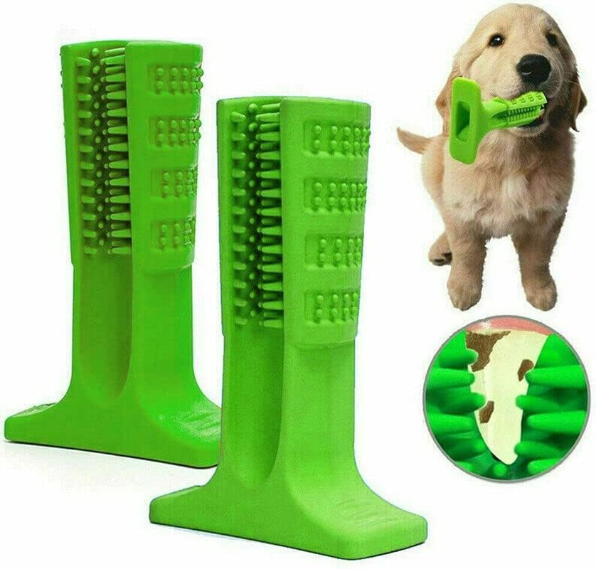 Dog Toothbrush Stick Toy Clean Teeth Brushing Stick Pet Brush Mouth Chewing Clean Nontoxic Natural Rubber Bite Resistant Chew Toys for Dogs image number 6