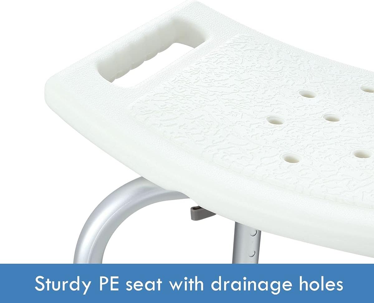 Bathroom Chair Shower Seat Tub Bathtub Bench Adjustable Height Shower Stool for Elderly Disabled Seniors image number 4