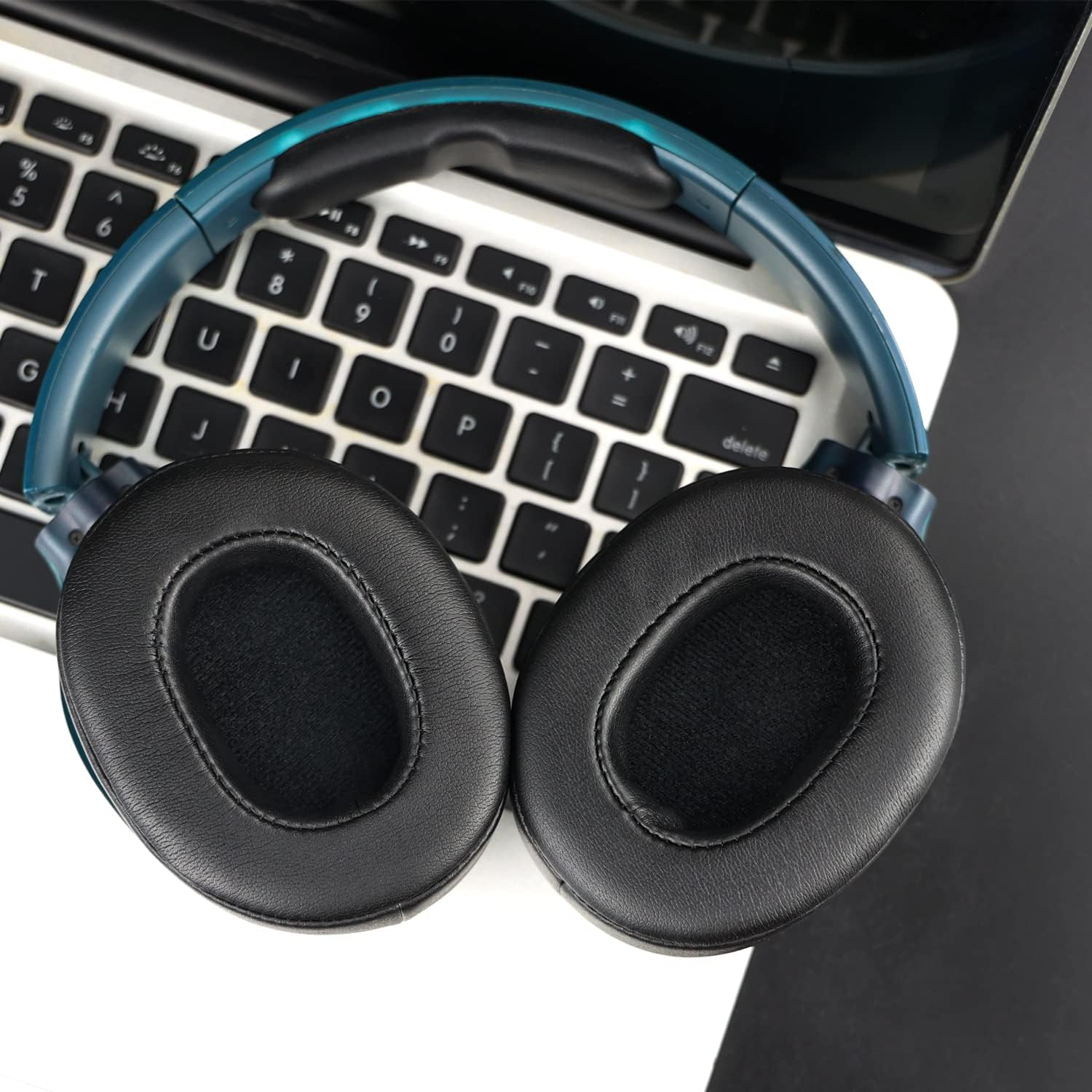 SOULWIT Replacement Earpads for Skullcandy Hesh 3/Anc/Evo & Crusher Wireless/Anc/Evo & Venue ANC Over-Ear Headphones, Ear Pads Cushions with Soft Protein Leather, Noise Isolation Foam - Black - Cooling Gel-Brown image number 6