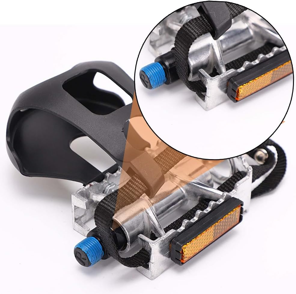TOMVAES Bike Pedals 9/16" Spin Bike Pedal Mountain Bike Pedal for Outdoor Cycling and Indoor Exercise Bike, Replacement Alloy Multi-Purpose Bicycle Pedals Road Bike Pedals image number 5