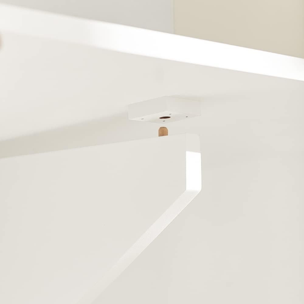 Sobuy Wall-Mounted Folding Table, Kitchen Table, Laptop Table, Dining Table, White, FWT03-W image number 3