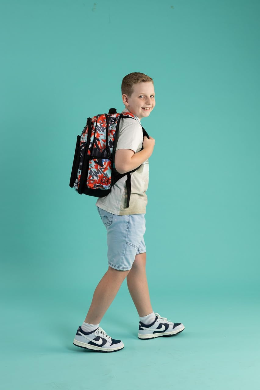 Kids Backpack - Urban Scrawl Graffitti | Kids School Bag | Austrailia'S Favourite Schoolbag image number 4