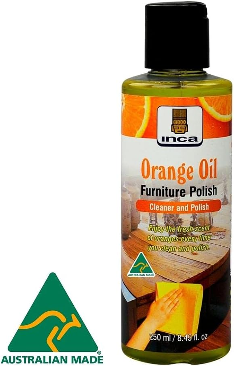 Inca&trade; Orange Oil Furniture Polish & Cleaner 250Ml Quickly & Easily Cleans & Polishes Wood & Veneer Furniture in 2 Simple Steps image number 3