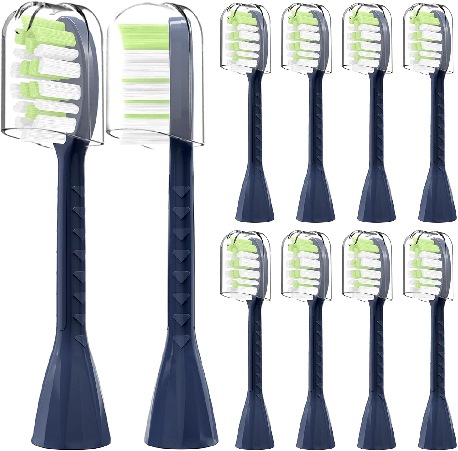 Compatible with Philips One Series Sonicare Electric Toothbrush Replacement Brush Heads,For Philips One HY1100 HY1200 BD100/AZ Series Electric Toothbrush,10 Pack (Mint Light Blue, M)