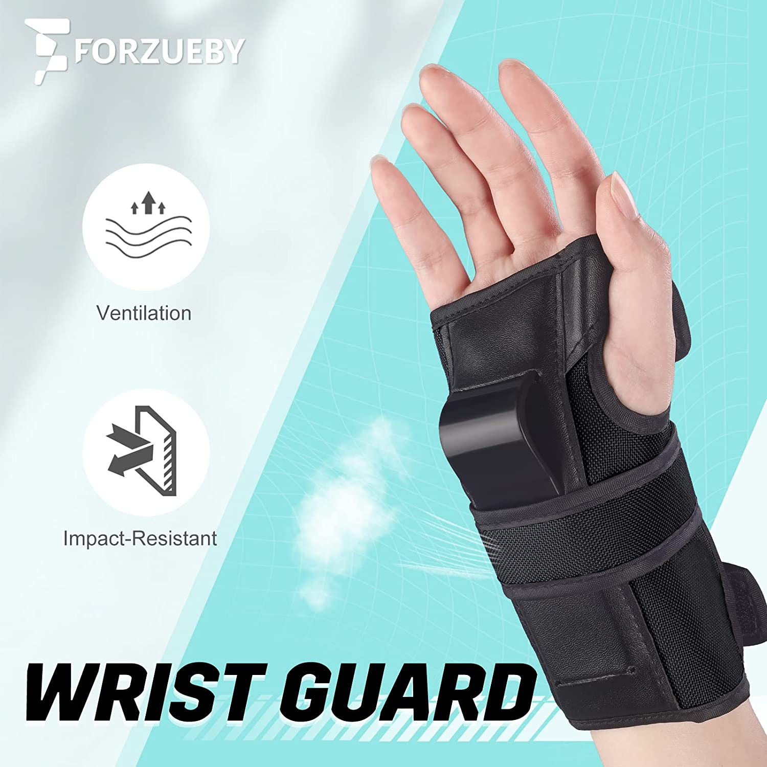 Adult/Kids Knee Pads Elbow Pads Wrist Guards 6 in 1 Protective Gear Set for Inline Roller Skating Skateboarding Scooter BMX Etc. image number 6