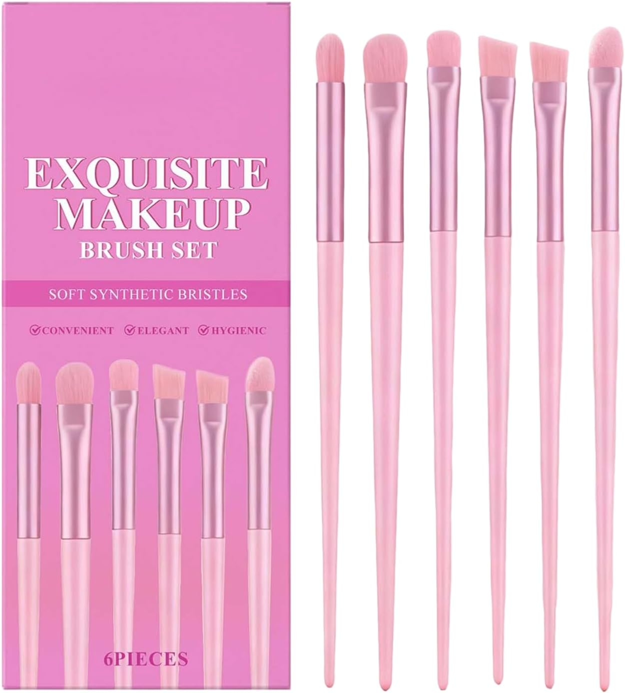 Makeup Brushes Set Professional | Detailing Soft Bristles,Professional Eyeshadow Brush Set | for Powder Cream Blending Women Home Office Party Dating Christmas image number 5