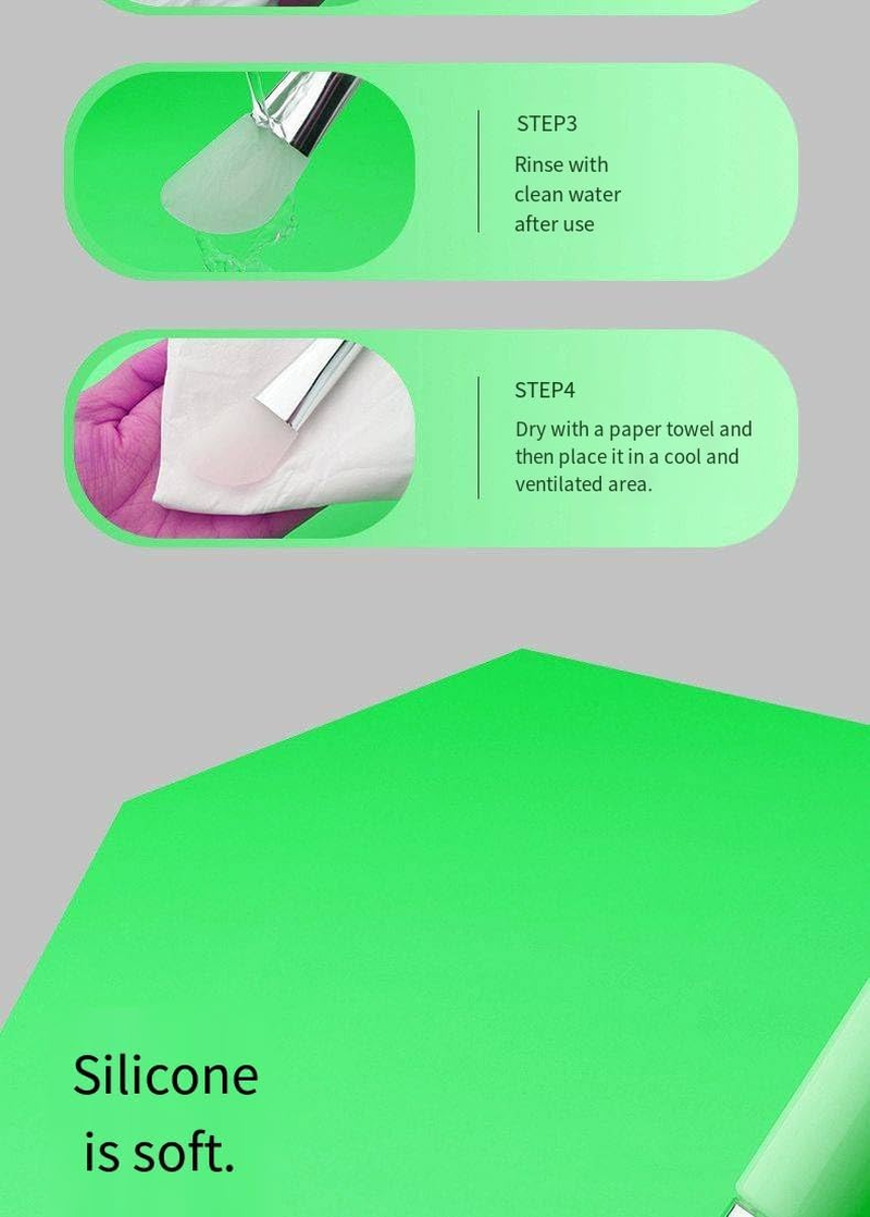 HIGHROCK 3PCS Silicone Face Mask Brushes,Hairless Moisturizers Applicator Tools,Mask Soft Facial Mud Mask Applicator Brush for Facials Body Lotion Applicator Tools image number 4