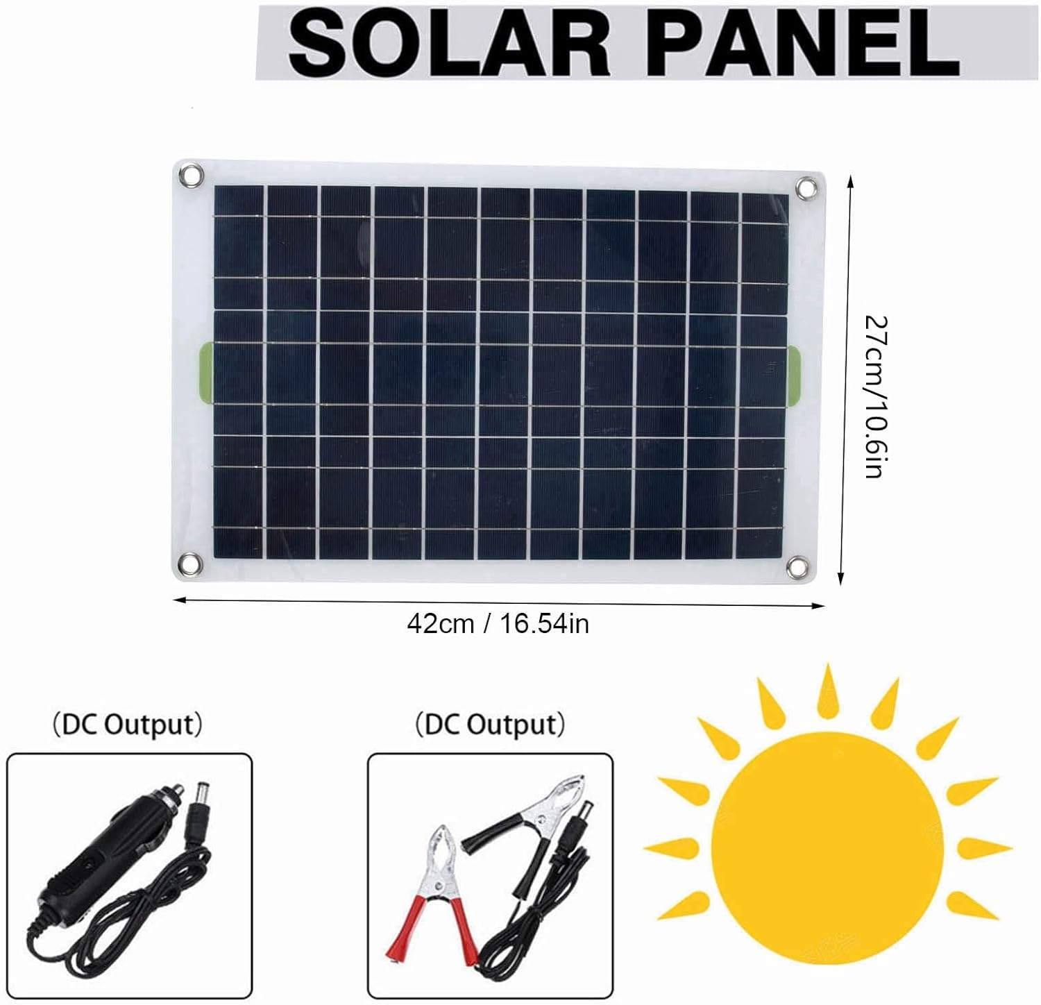 Omabeta 2A 12V 800L/H Solar Pump Kit, Fountain Pump with Solar Panel for Garden Pond Bird Bath Fish Tank image number 2