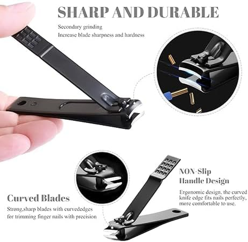Manicure Kit, Manicure Set, Mens Grooming Kit, Nail Care Set, Manicure Kit for Men and Women, Nail Kit,Grooming Kit,Manicure Set Nail Clippers File,Nail Clipper Set,Gifts for Men(18Pcs) image number 4