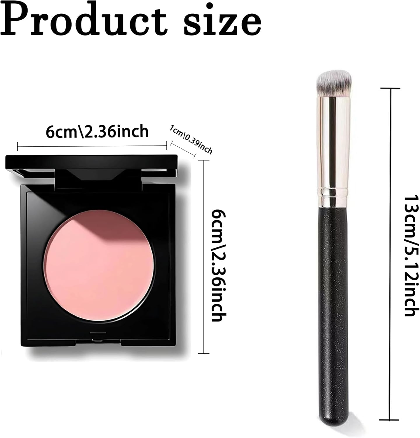Luminance under Eye Brightener with Brush,Dark Circle Coverage,Under Eye Corrector Pink,Moisturizing Waterproof Foundation Conceale image number 3