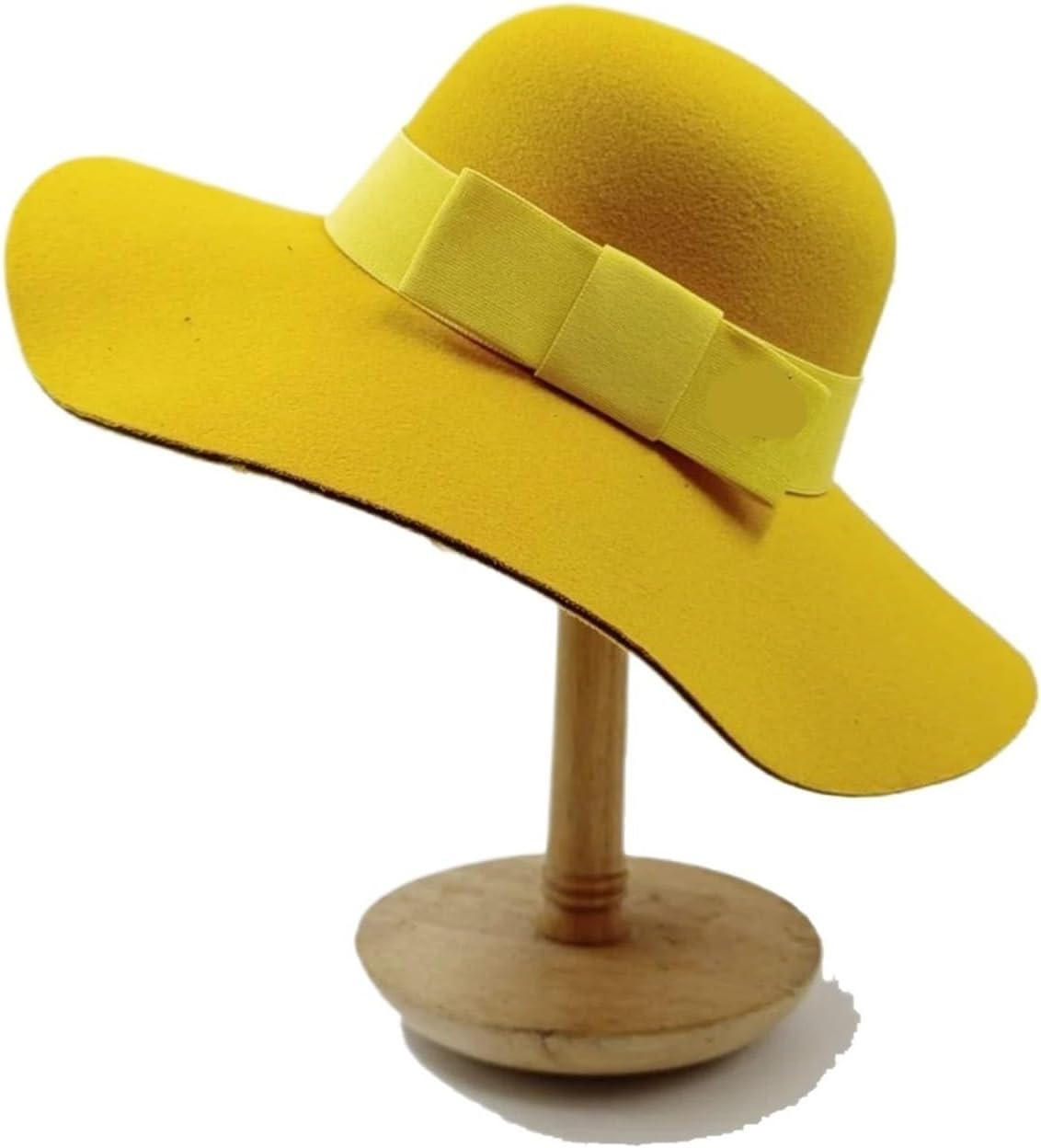 Vintage Style Wide Brim Fedora Hat for Women - Soft Felt Bowler Design with Floppy Brim for All Seasons - Blue image number 5