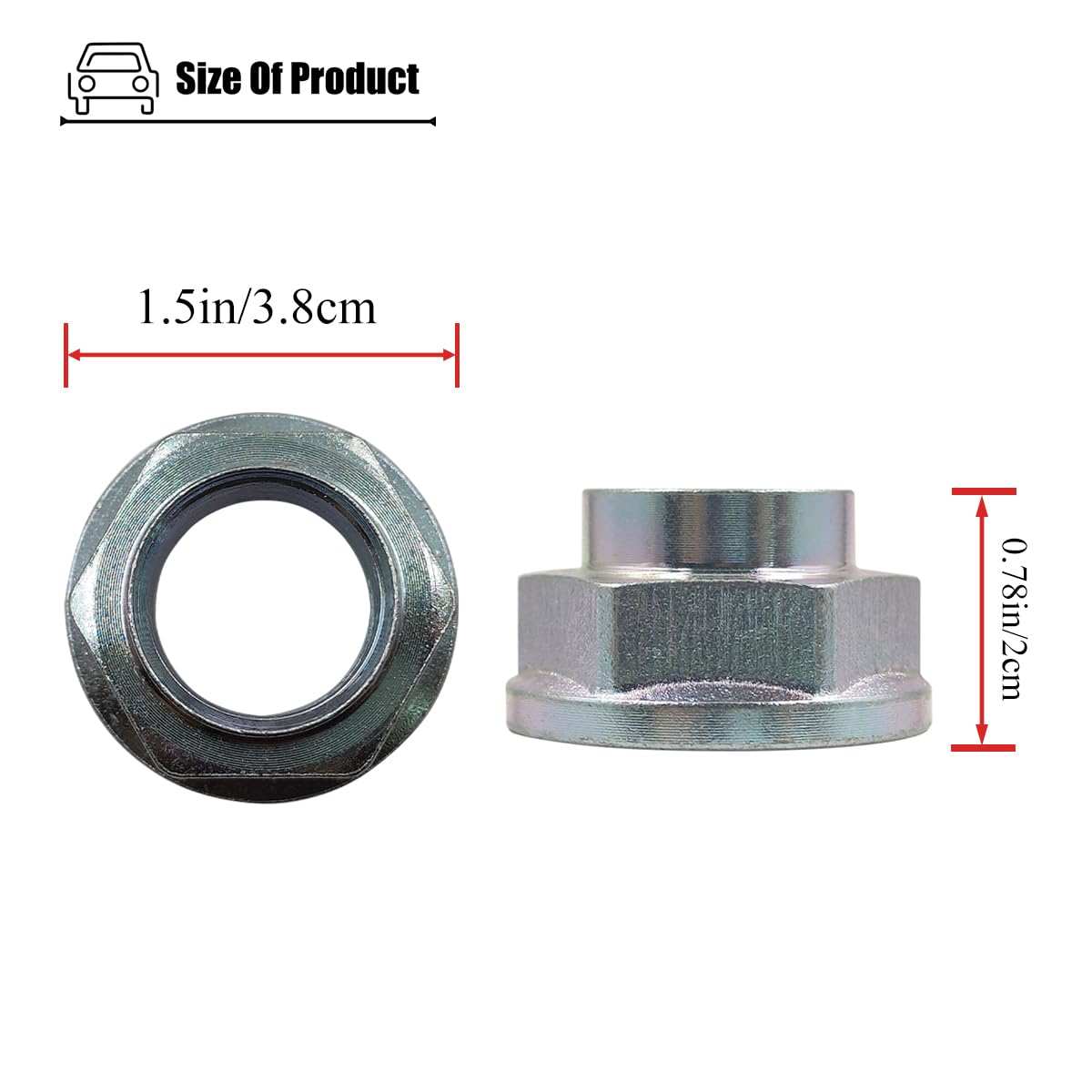 2PCS Transmission Axle Nuts Compatible with Subaru Forester Crosstrek Impreza Ascent Outback BRZ Legacy Baja, CV Axle Nut for 902170049 image number 4