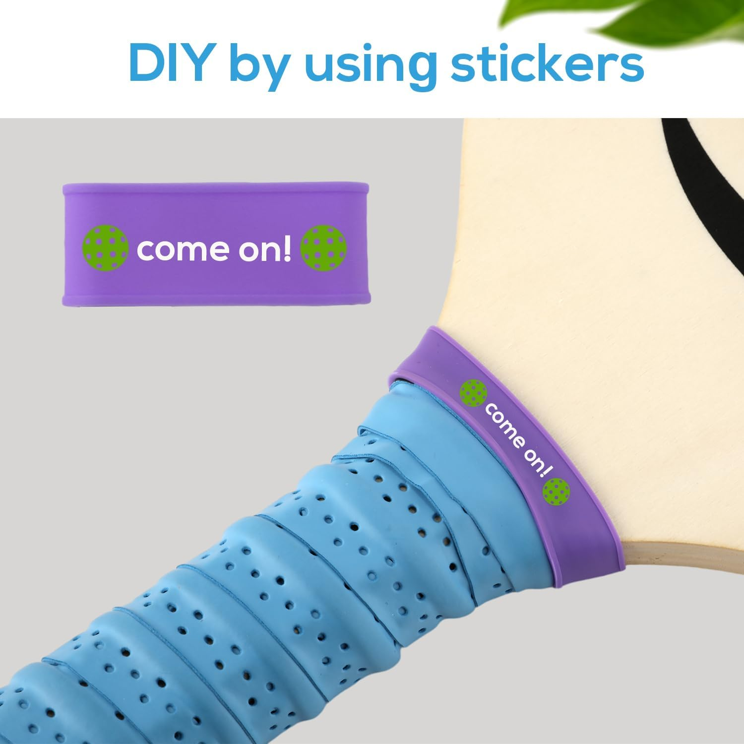 16Pcs Pickleball Paddle/Racket Grip Bands, Personalized Accessories DIY Gifts Silicone Ring Name Band for Racquetball Racket Pickleball Lovers Tennis Paddle Fixing Overgrip Tape (8 Colors) image number 5