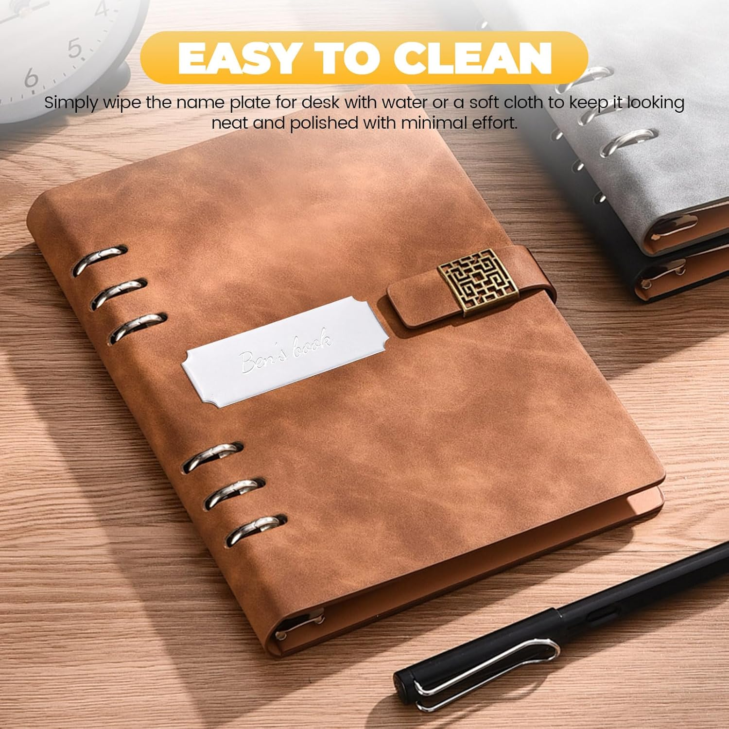 30 Pack Name Plates with Adhesive Backing, Laser Engraving Blanks, Metal Aluminum Personalized Trophy Plate Engraved Plaque Custom Name Tag, 3'' X 1'', Silver