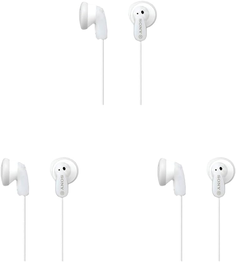 Sony MDRE9LPWI In-Ear Headphones, White (Pack of 3) image number 2