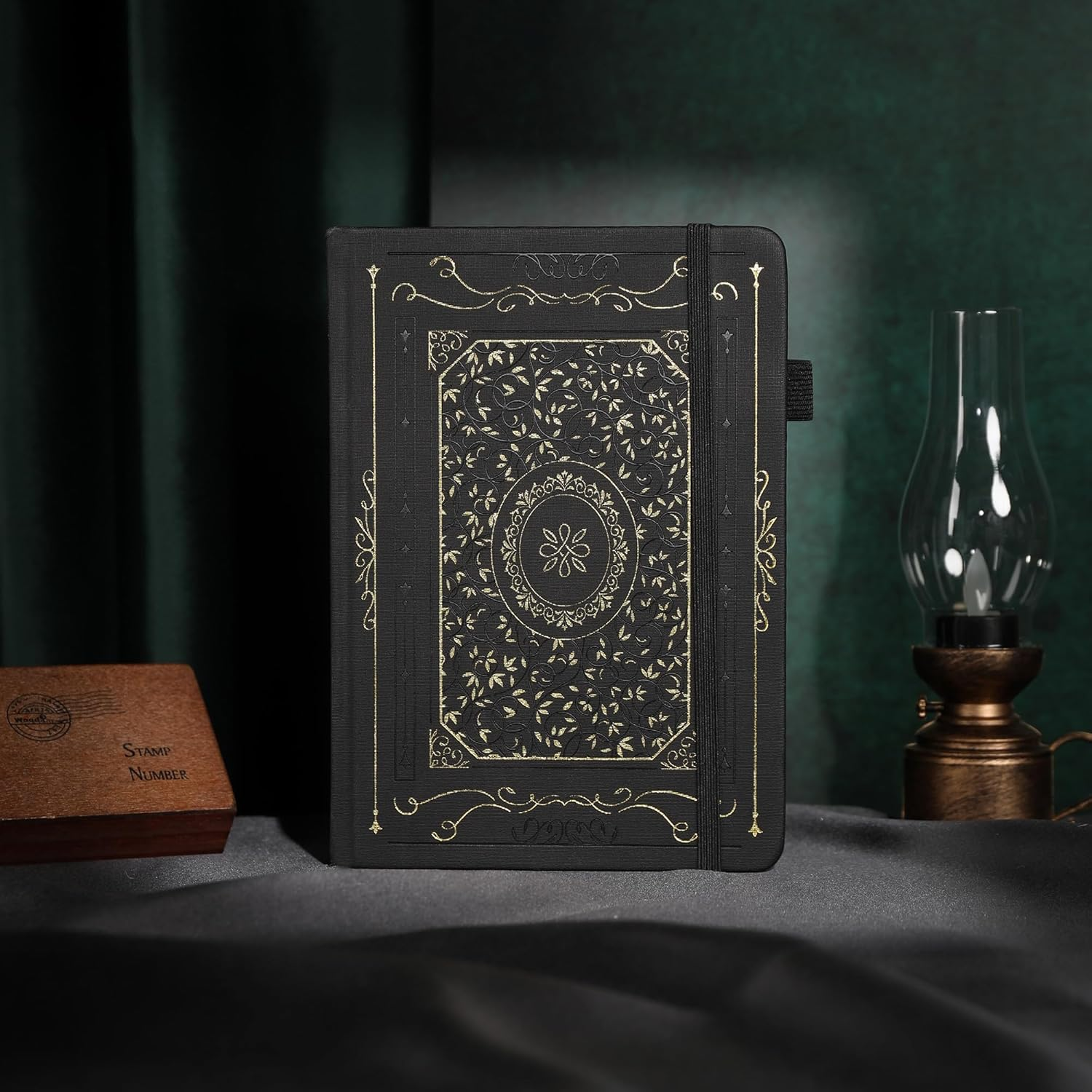 TIEFOSSI Dotted Notebook, 160Gsm Thick Paper, Hardcover Dot Grid Journals for Women Men, 192 Pages, for Travel, School and Office Use - Black image number 2