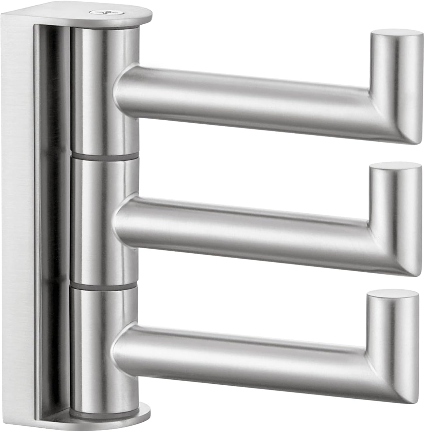 Angle Simple Towel Hook for Bathroom, SUS 304 Stainless Steel Foldable Robe Towel Holder, Wall Coat Hook, Polished Chrome