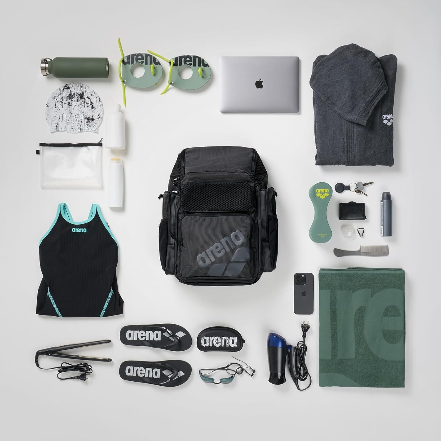 ARENA One Go Swim Sports Backpack Travel Large Size Athletes Equipment Bag 45 Liters image number 5