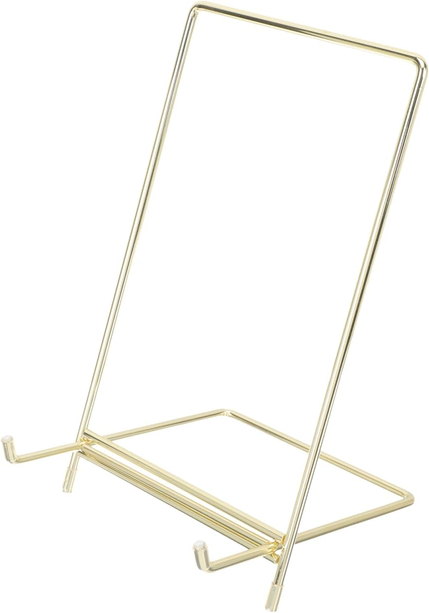 ULTECHNOVO Cookbook Holder Stand: Desktop Iron Stand for Recipe Book Plate Photo Frame Electronic Product Display - Elegant and Simple