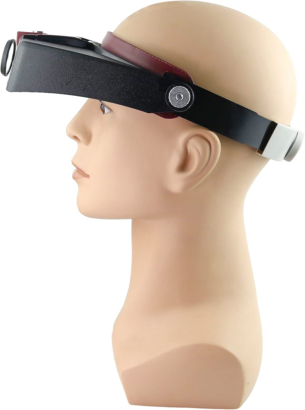 Meichoon Headband Magnifying Glasses with 2 LED Lights Head Lamp Loupe,1.5X 3X 6.5X 8X Eyewear Magnifierfor Repairs Reading Jewelry Making image number 3