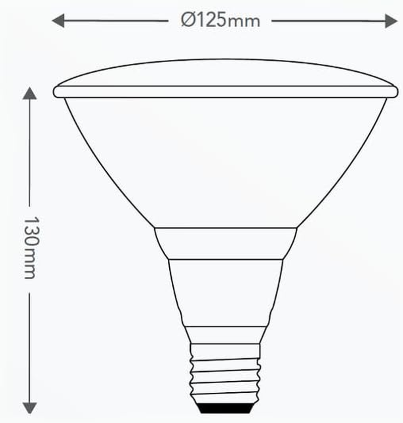 HPM 14W 1100Lm Warm White 3000K (LPAR38013K) image number 2