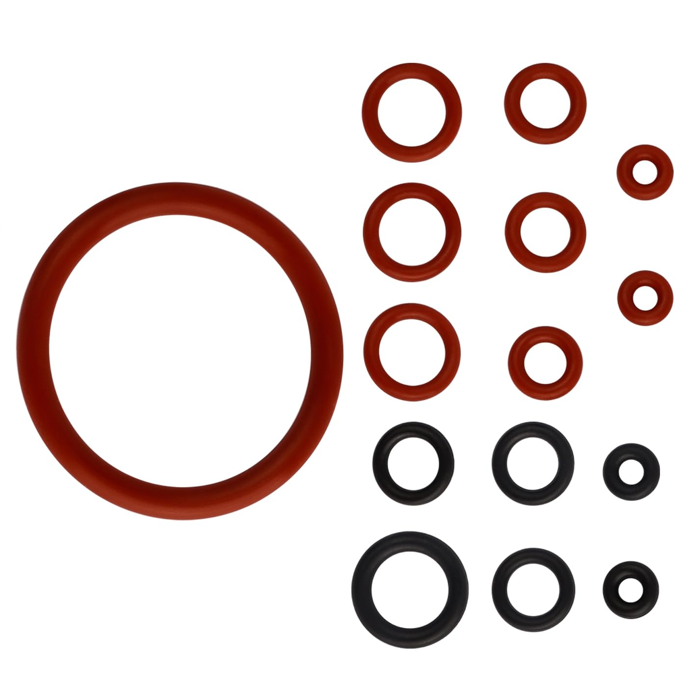 Bestgle 60 Pcs Silicone O-Ring Seal Kit, Coffee Machine Sealing Gasket for Philips Saeco Gaggia Spidem Espresso Machines, Professional Maintenance Kit Seal O Rings Nozzle Gasket image number 1