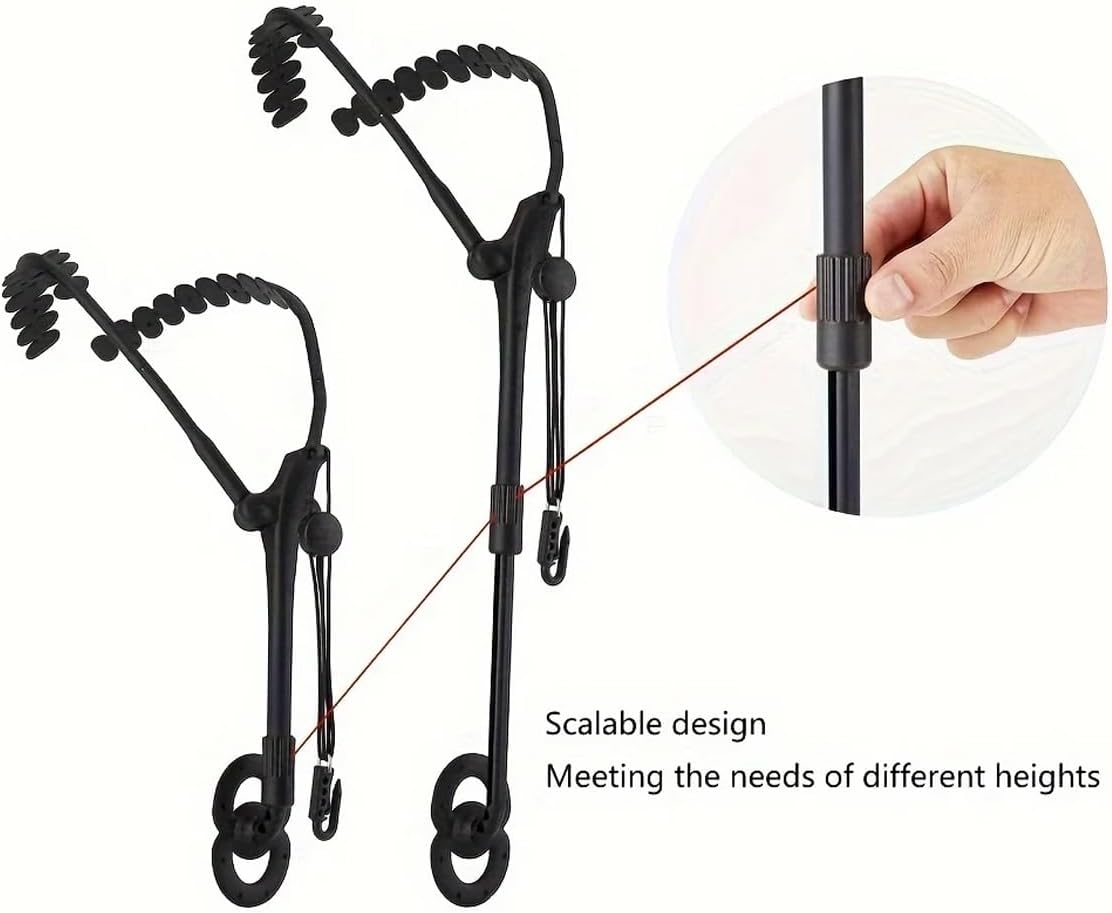 AIMALL Adjustable Saxophone Strap, 14.56-20.86 Inches, Detachable Double Shoulder Support with Comfort Pad, Ergonomic Design for Alto/Tenor Sax Players image number 2