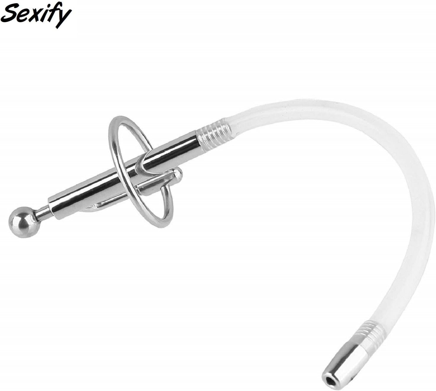 Stainless Steel Urethral Sounds Cum Thru Flexible Long Deep Penis Plug Ring Urethra Masturbation Rod Set Sounding Stimulation for Beginner Metal Dilator Sex Toy image number 4