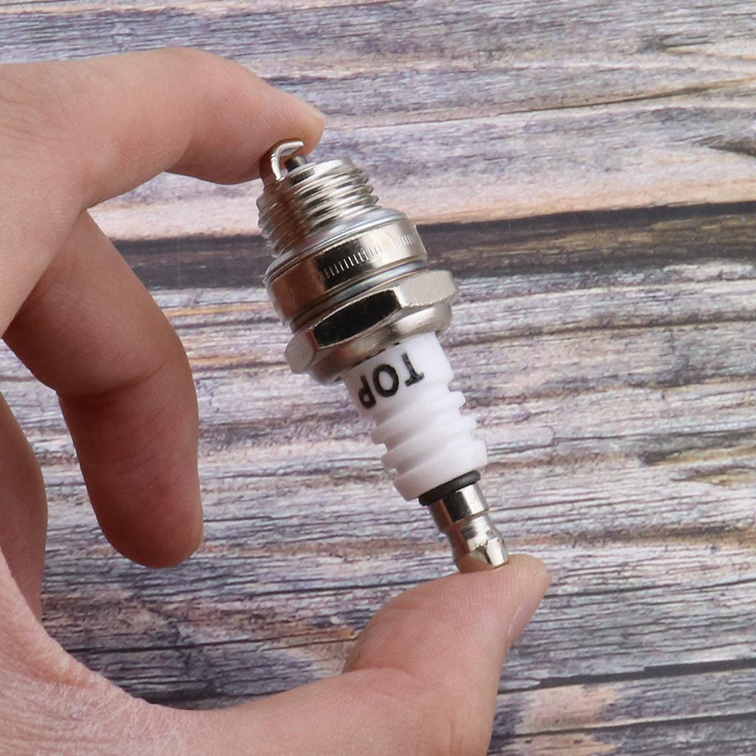 Emsea 2X L7T Spark Plug 2 Stroke for Strimmer Chainsaw Lawnmower Hedge Trimmer Cutter image number 5