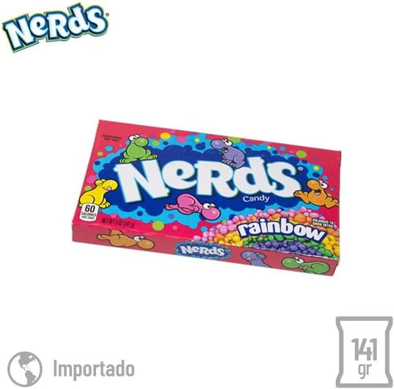 Wonka Rainbow Nerds Theatre Box 141.7G Pack of 2, Multicolor image number 2