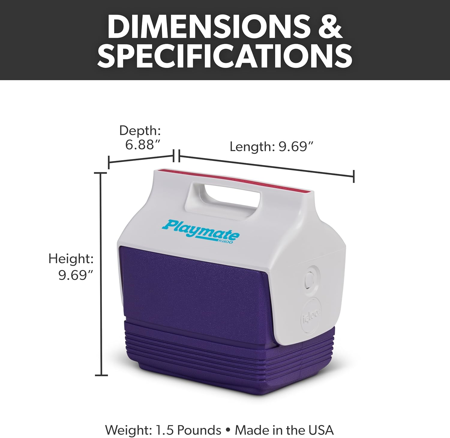 Igloo 4 Qt Playmate Mini Hardsided Lunch Box Cooler