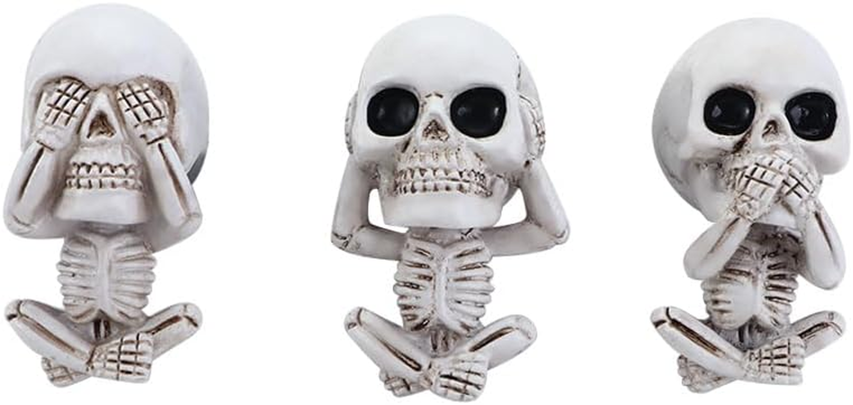 Vctitil 3Pc Car Air Freshener Ghost Head Car Fragrance Ornament Auto Interior Decoration Resin Skeleton Car Air Conditioning Vent Perfume Diffuser image number 6