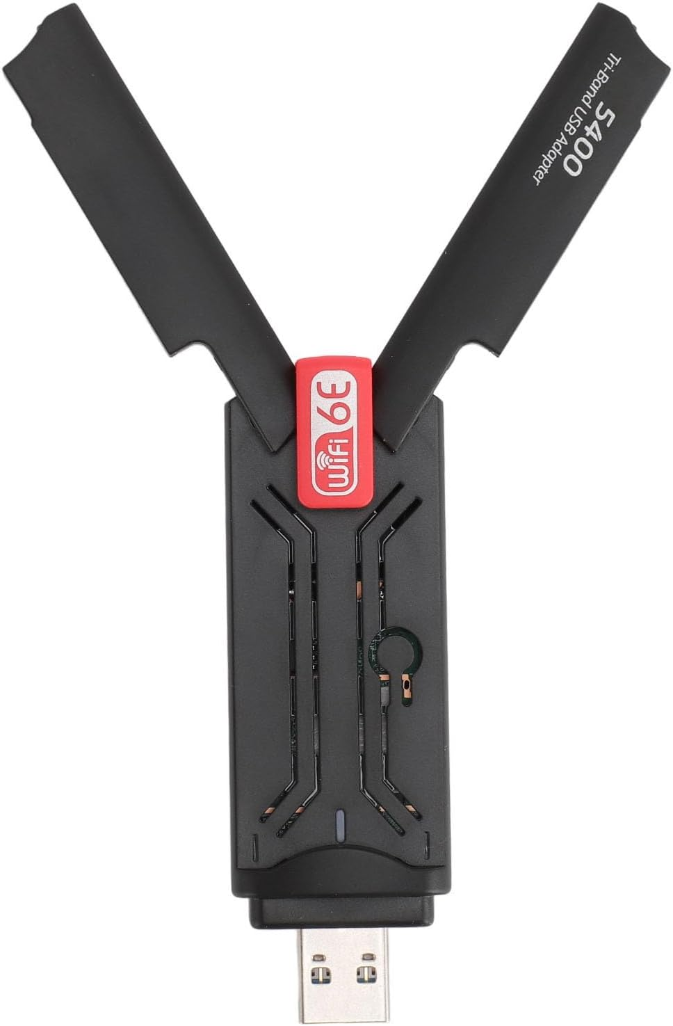 Wifi 6E Adapter, 5400Mbps Wireless Network Adapter, 2.4/5/6Ghz Tri Band USB 3.0 Wifi Dongle, for Desktop Laptop PC