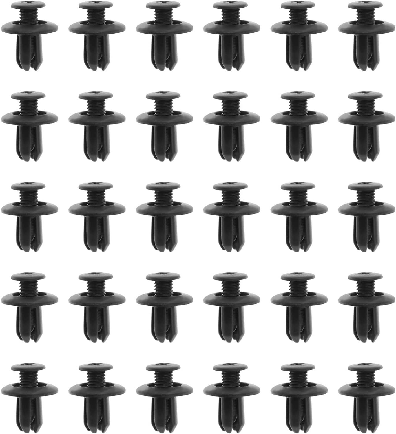 30PCS 8Mm Plastic Rivet Panel Clips 992650625 9046706017 8659028000 Expanding Rivets Fastening Clips Push-Type Retainer for Car Front Bumper Fender Body Trim image number 3