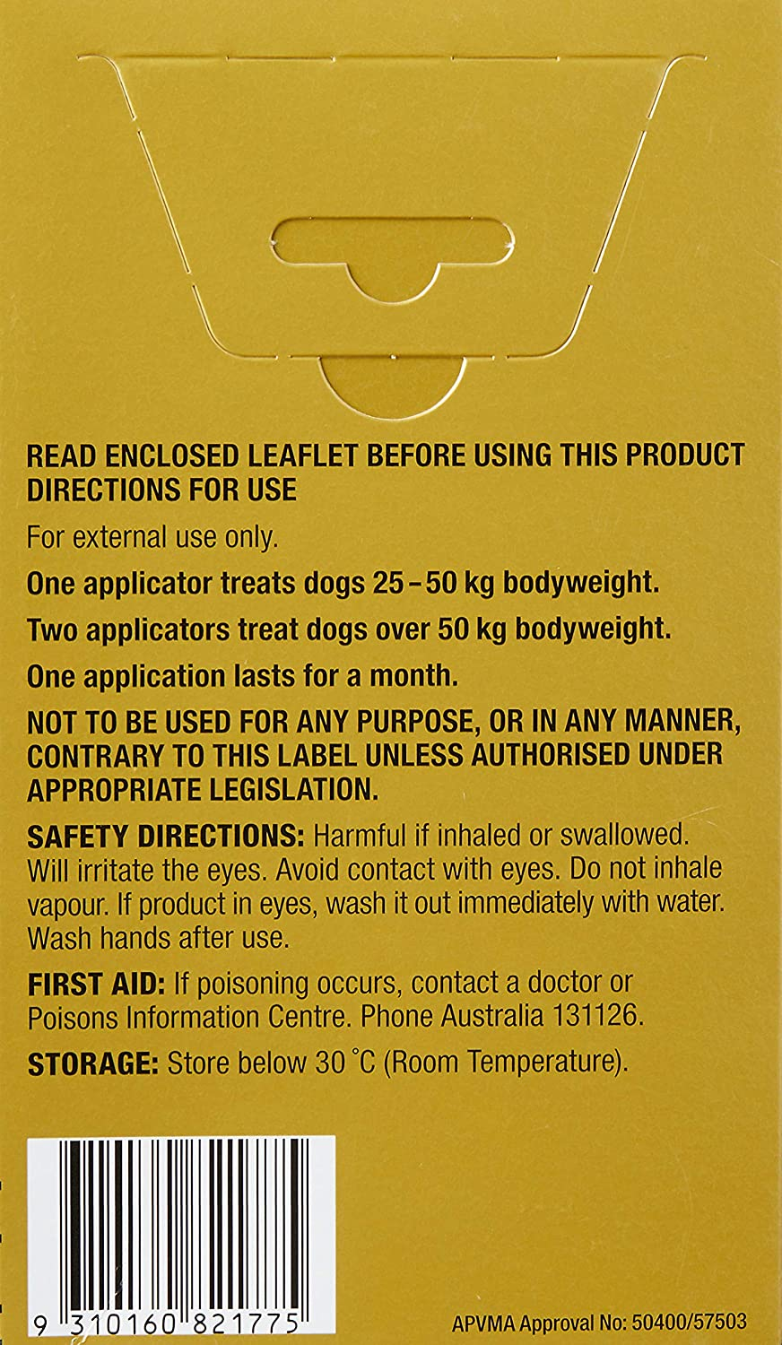 Advantage Fleas for Dogs over 25Kg - 1 Pack image number 1