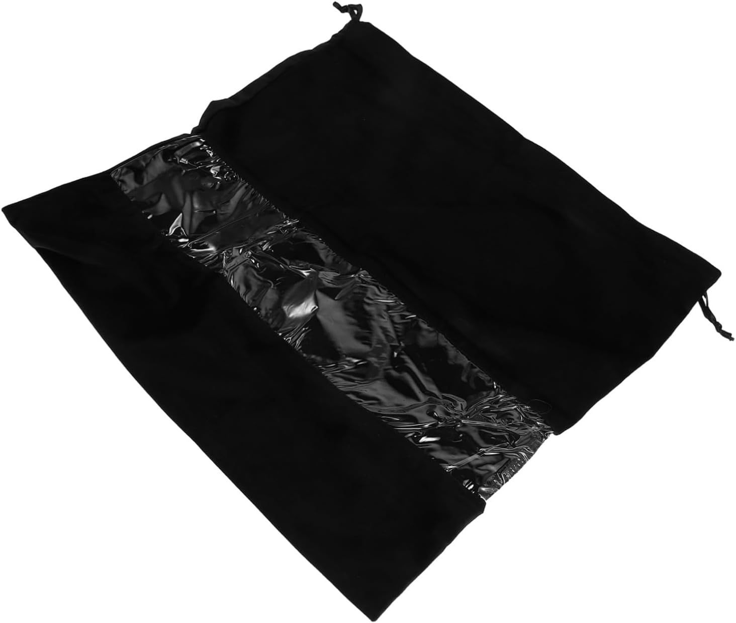 CLISPEED Transparent Velvet Drawstring Hair Dryer Bag Portable Dustproof Storage Pouch for Travel and Home Lightweight Organizer for Hair Tools Underwear Small Items with Easy Access