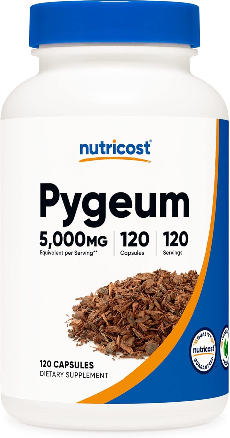 Nutricost Pygeum 5000Mg, 120 Capsules - Veggie Capsules, Non-Gmo, Gluten Free, Vegetarian Friendly image number 1