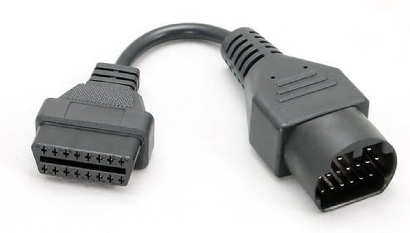 Goliton OBD OBD2 16 Pin Connector Diagnostic Adapter Compatible for Mazda 17 Pin