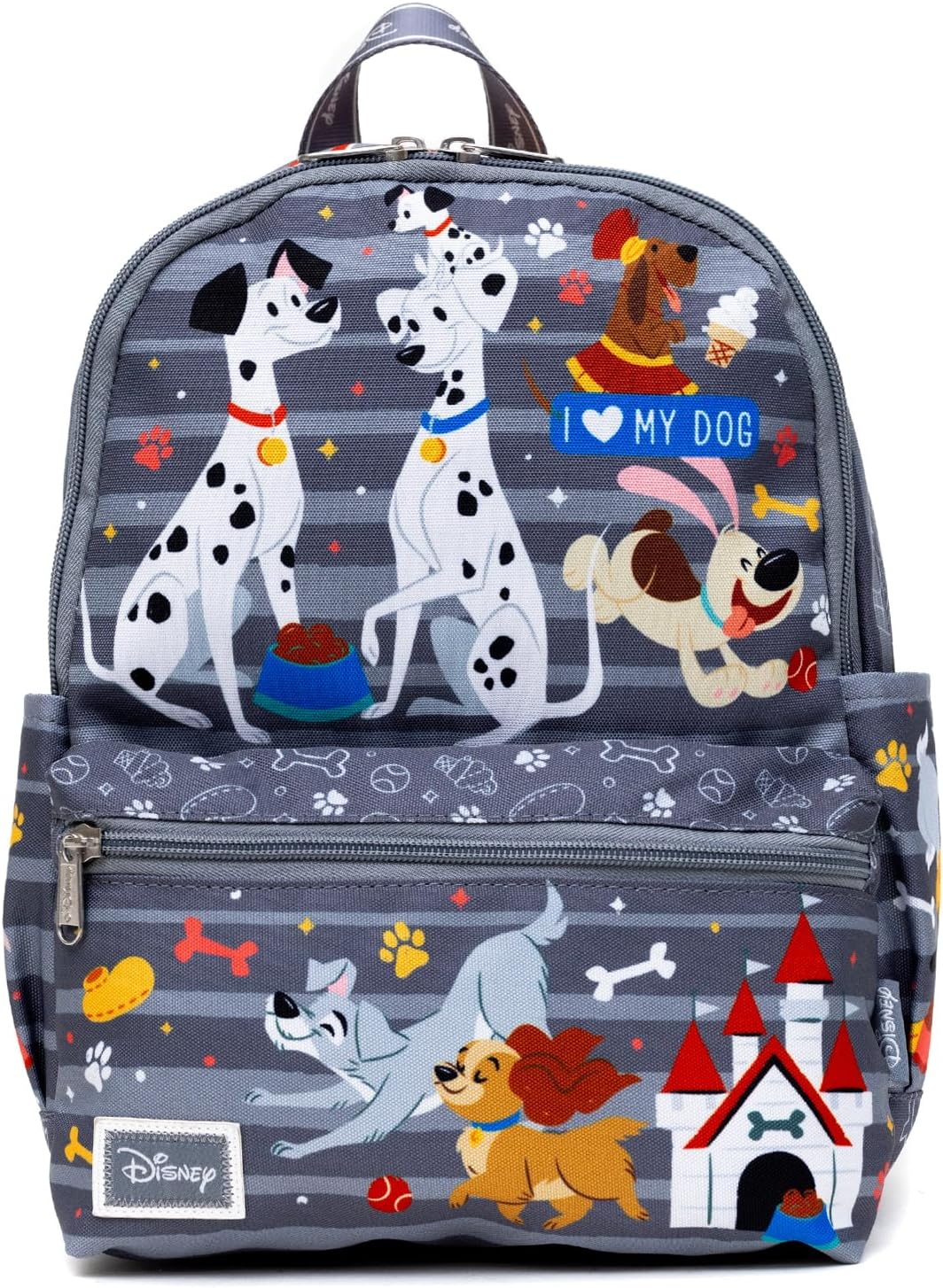 Wondapop Disney Dogs 13" Nylon Backpack, Disney Dogs, 13", Traditional Backpacks image number 1