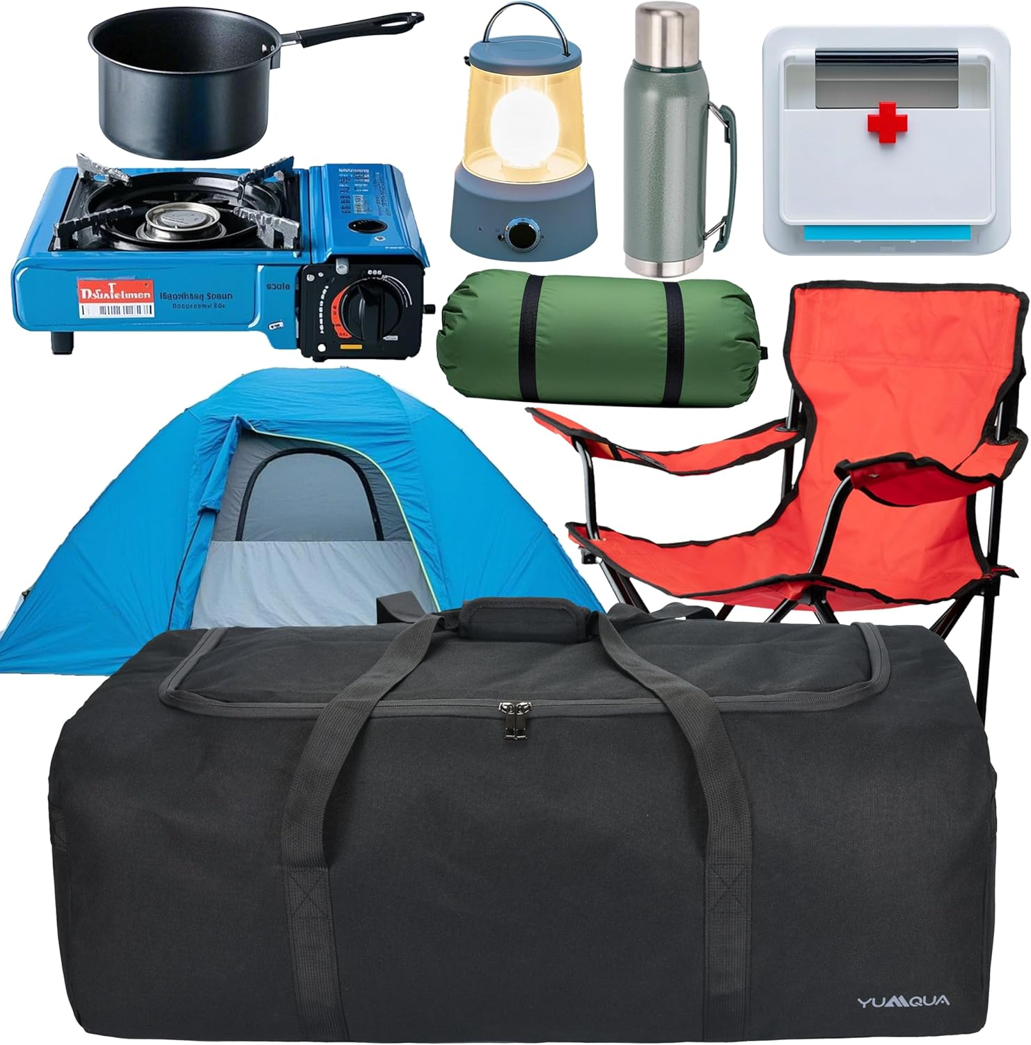 Extra Large Duffle Bag for Travel, 100L Duffle Bag for Men Large Duffel Bag Water & Tear Resistant Women Weekender Bag W/Shoulder Strap for House Moving Travel Essentials Camping Gear Storage, Black, - Gray image number 7