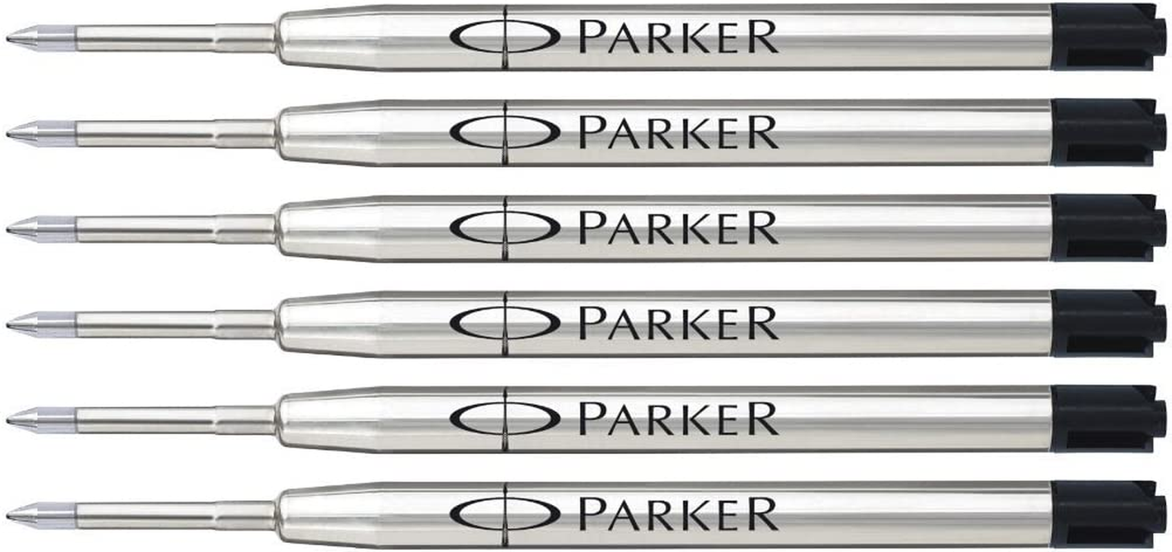 Parker Ball Point Pen Refills Fine Point Black Ink 6/Pack (S0406280)
