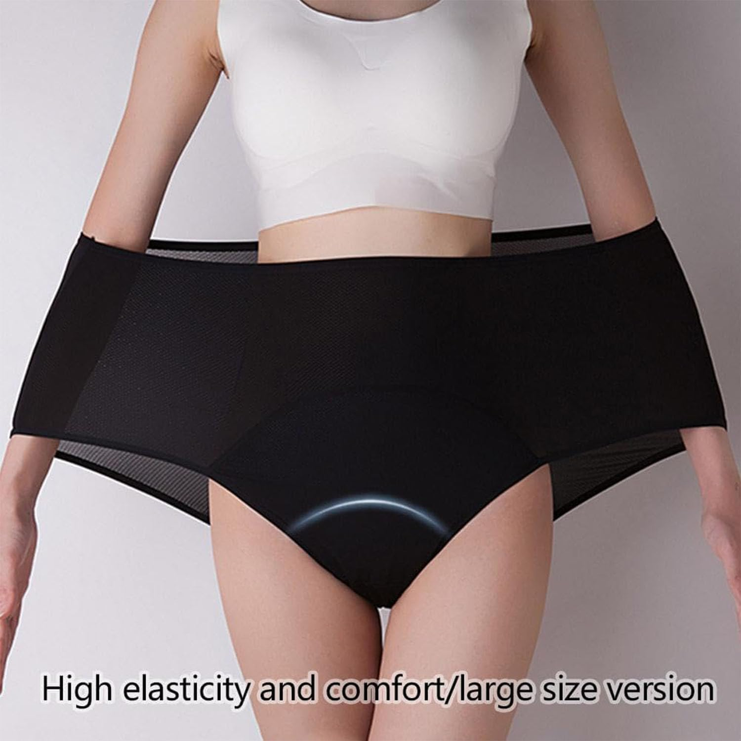 New Upgrade Leakproof Ladies Underwear,High Waist Leakproof Underwear,Incontinence Underwear for Women,Leak Proof Panties for Women over 60 (5Xl,8Pcs) image number 7
