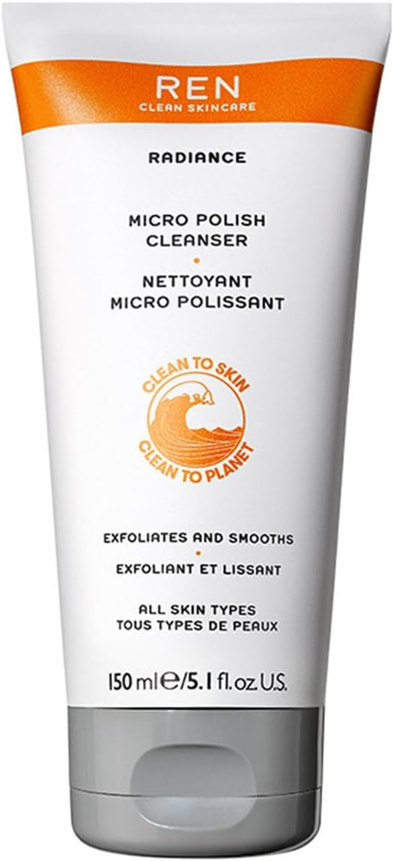 REN Clean Skincare Radiance Micro Polish Cleanser, 150 Ml image number 4