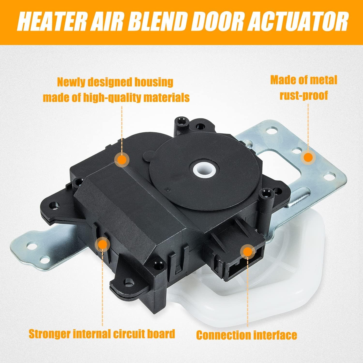 79140-SNA-A01, 604-879 Heater Air Blend Door Actuator Automotive Replacement Parts Compatible with Honda Civic 2006-2011 Mode Motor Assembly image number 1