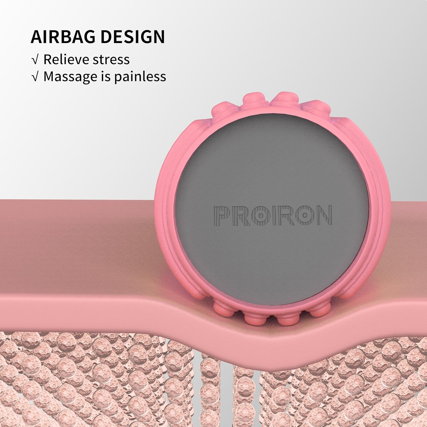 PROIRON Upgraded Foam Roller (A Jelly-Like Touch), 42 * 13CM Patented Medium Density Deep Tissue Massage Roller Body Roller for Exercise, Yoga & Pilates -Pink - Pink image number 5