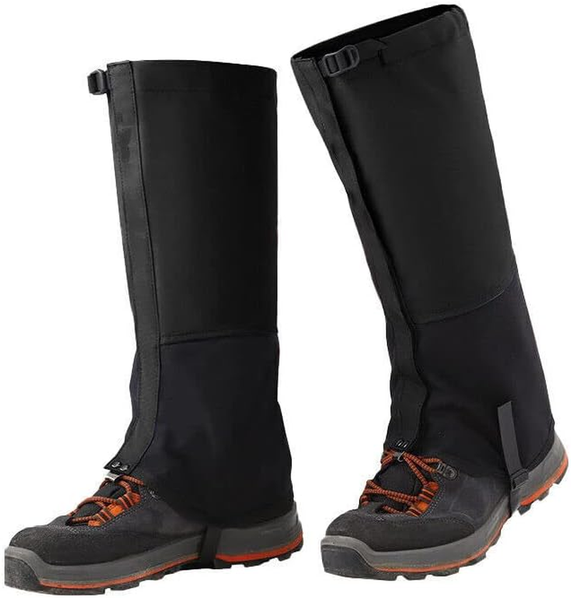 AIMALL Outdoor Waterproof Hiking Boots Leg Protecte Gaiters Cover Waterproof Boot, Durable Nylon Leg Protectors with Adjustable Features image number 3