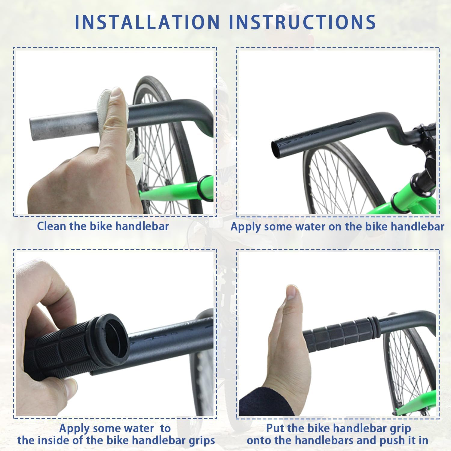 Bike Handle Grips with Tassel Streamers for Girls Boys and Kids, Non-Slip Bicycle Handlebar Grips Cover for Mountain Bike, Scooters Road Bike BMX MTB Cycling Replacement Parts - Black image number 7