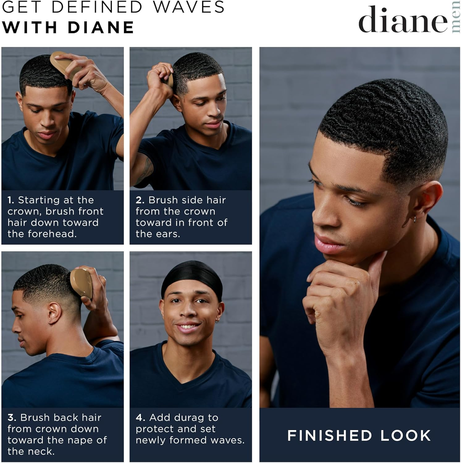 Diane Extra Firm Nylon Bristles Styling Brush, 1 Count (Pack of 1) image number 5