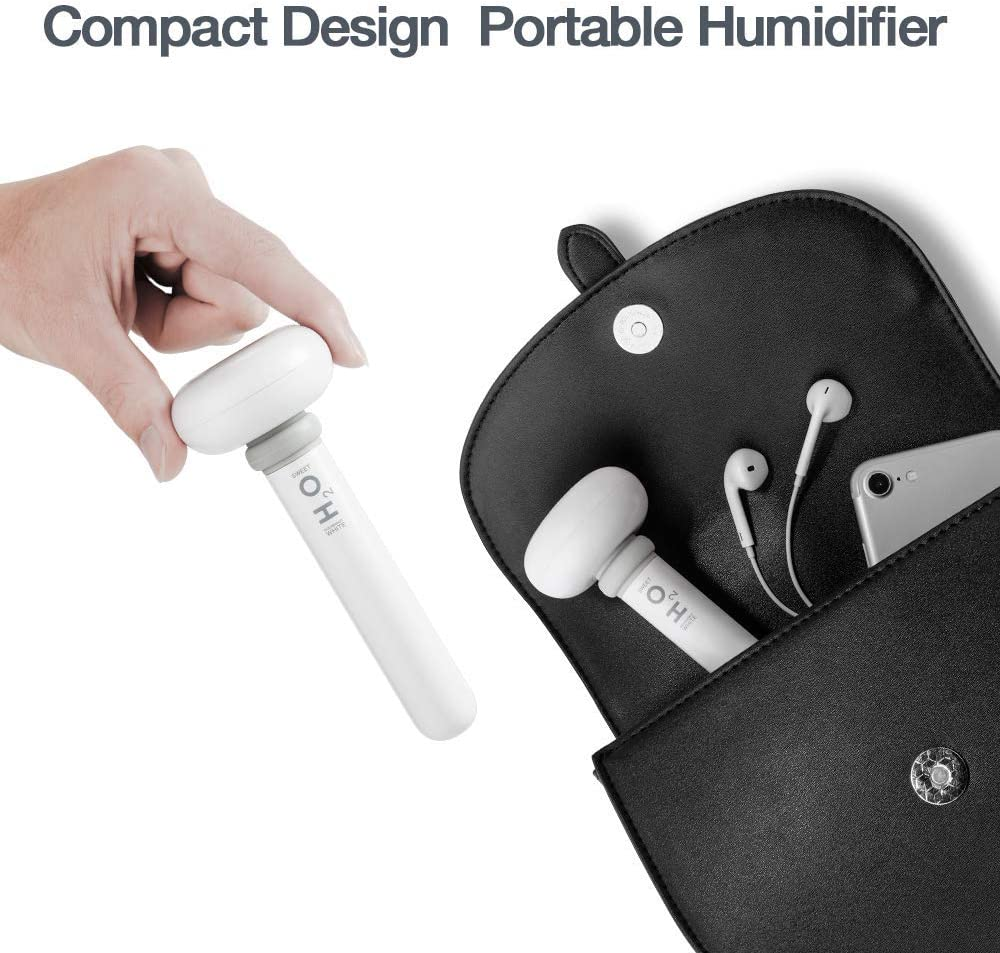 OURRY Mini Personal Humidifier for Car, Bedroom, Portable Ultrasonic Cool Mist Humidifier for Plant with Adjustable Length, Container Diversity, Whisper Quiet, Travel USB Small Humidifiers for Office image number 2